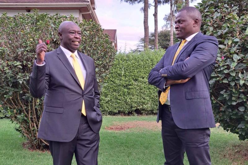 File image of  Rigathi Gachagua and MP Ndindi Nyoro.